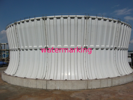 Tour de refroidissement industrielle d'ébauche mécanique ronde avec la structure en béton